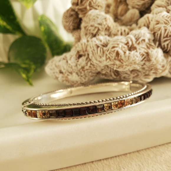 Brighton Multi-colored Gemstone Bangle bracelet - Picture 2 of 6